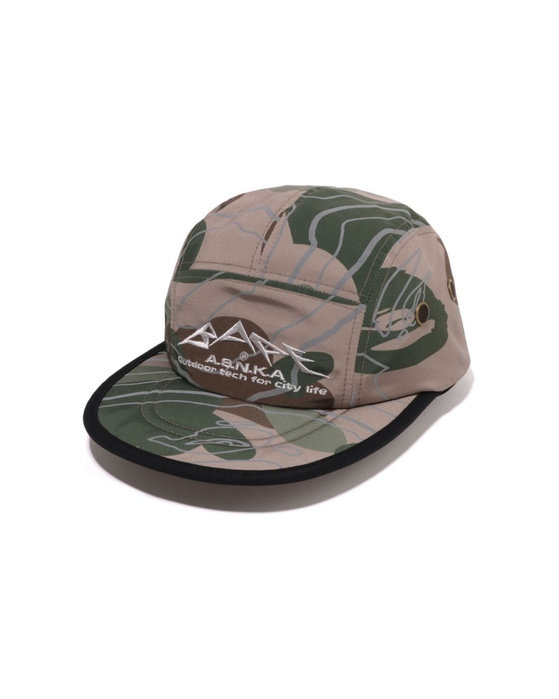 Sombreros Bape Layered Line Jet Hombre Grises Marrom | 451-VZPYOW