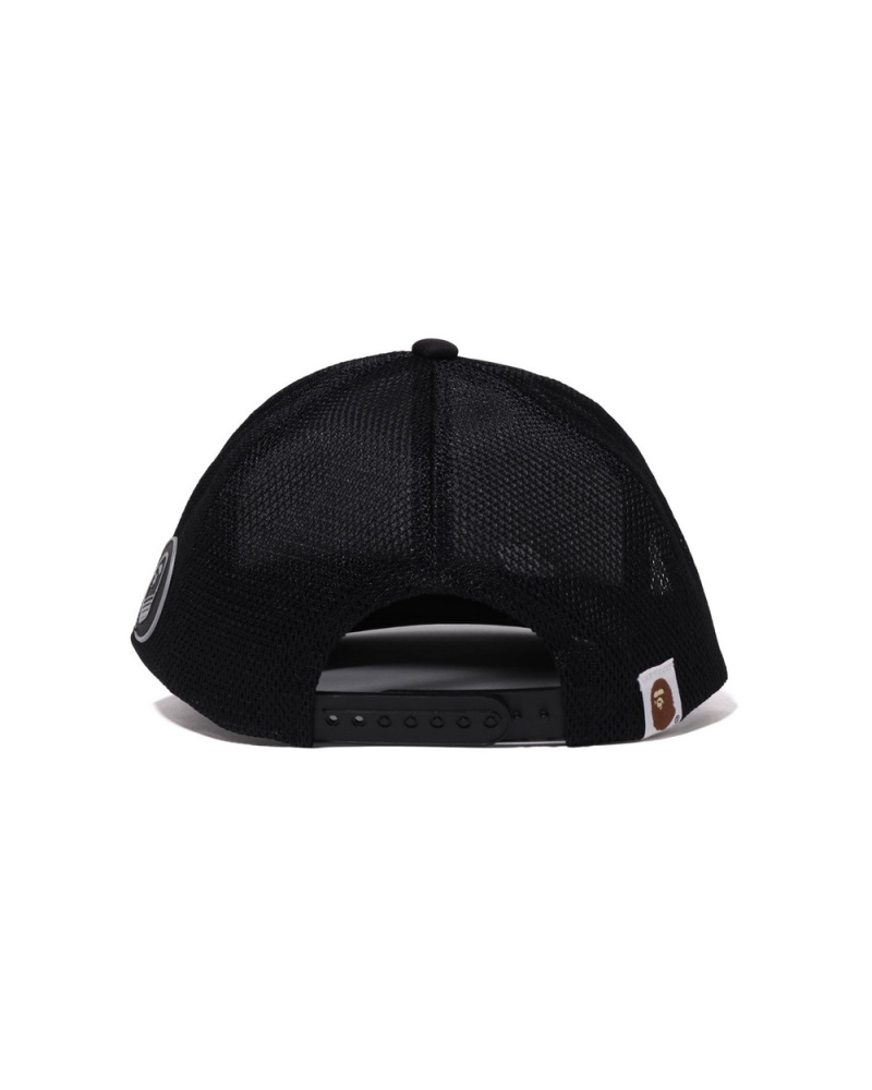 Sombreros Bape Racer Mesh Hombre Negros | 468-JZEIMQ