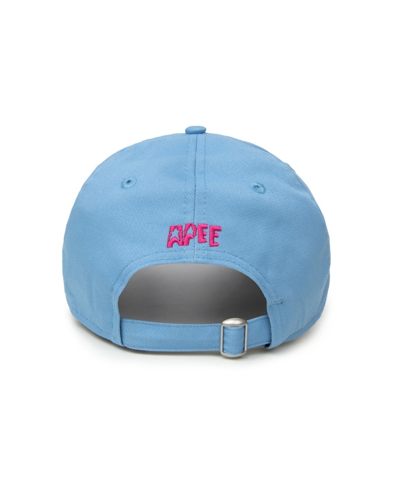 Sombreros Bape X New Era logo Mujer Azules | 813-JITXLW