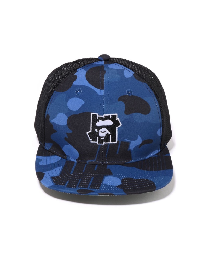 Sombreros Bape X UNDFTD Mesh Hombre Azul Marino Azules | 917-PDFASV