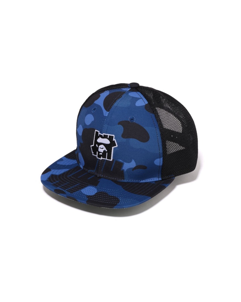 Sombreros Bape X UNDFTD Mesh Hombre Azul Marino Azules | 917-PDFASV