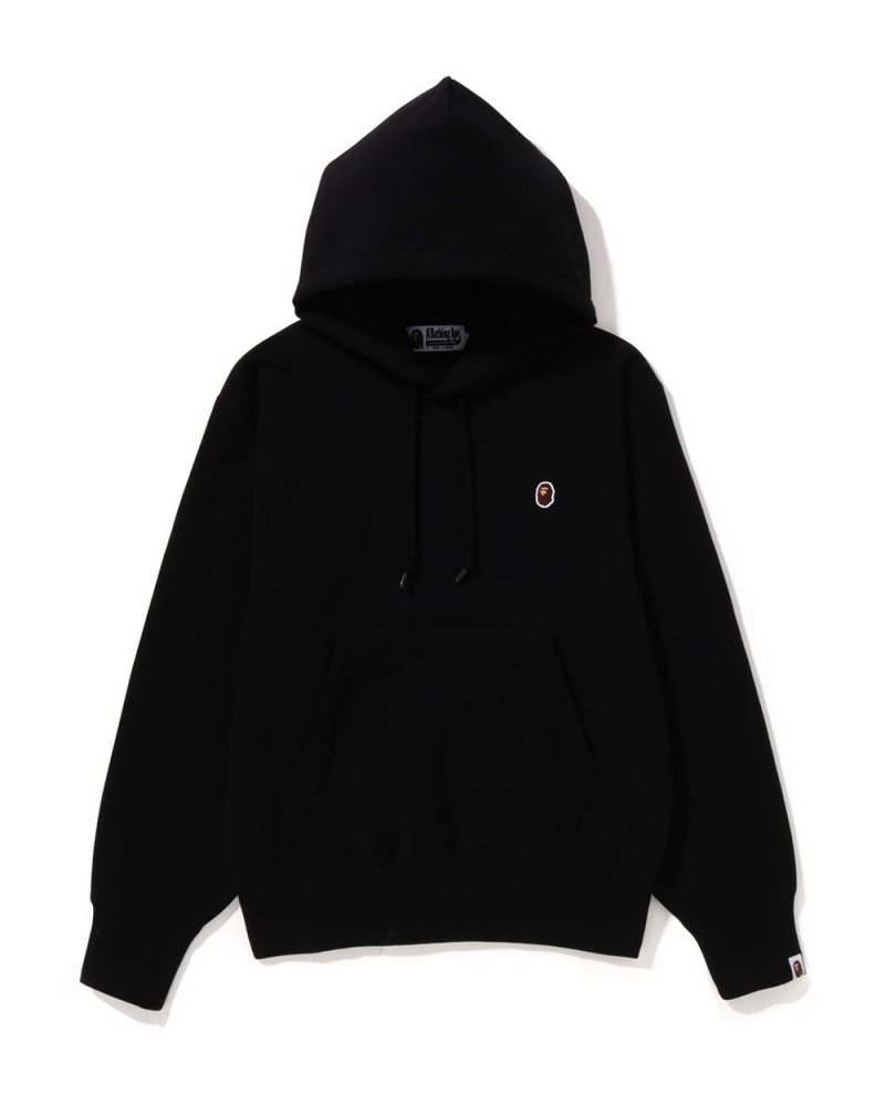 Sudadera Bape Ape Head One Point Pullover Hoodie Mujer Negros | 624-EJYZUA