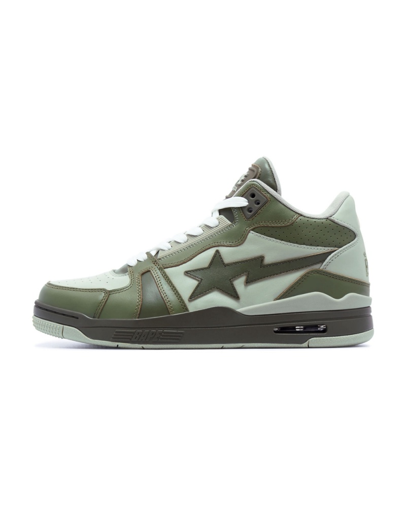 Tenis Bape Clutch STA #1 Hombre Verdes | 841-LKGRPQ