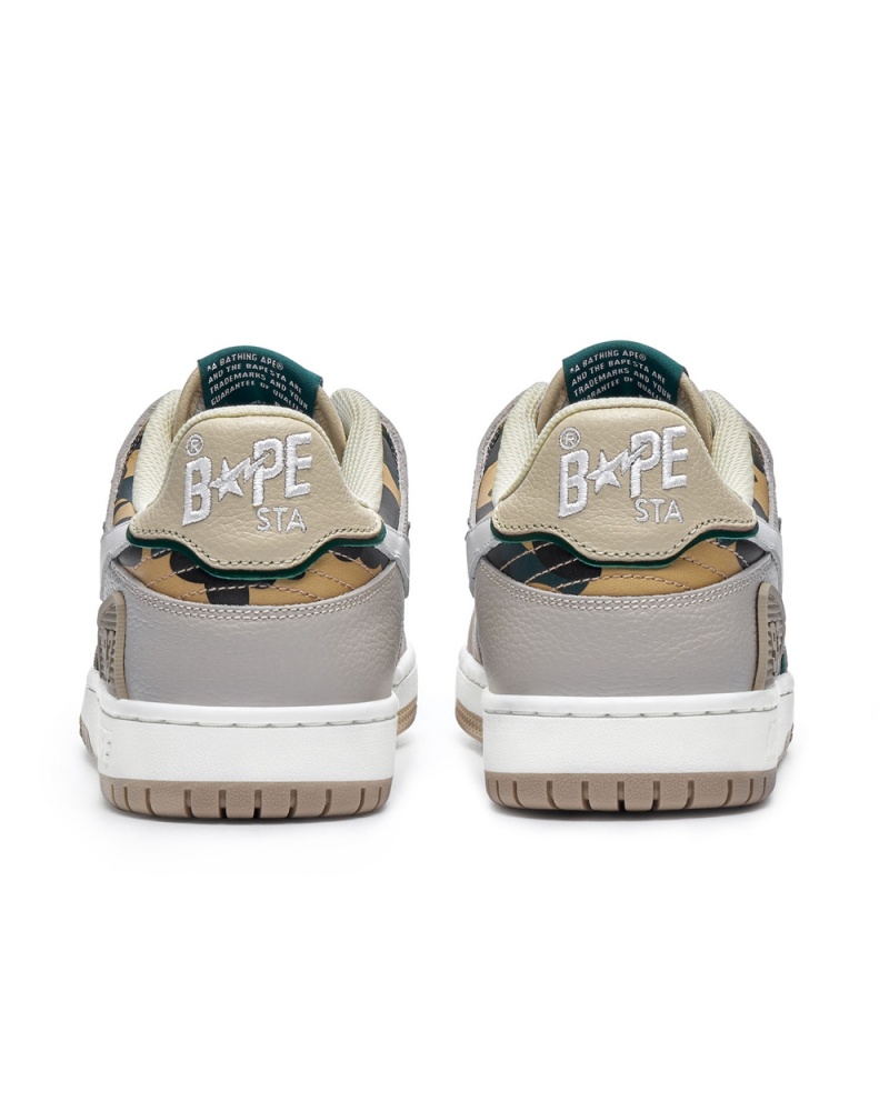 Tenis Bape SK8 STA #4 Hombre Beige | 963-GFICET