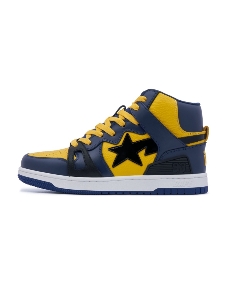 Tenis Bape STA 93 HI Hombre Azul Marino Azules | 510-DKPNZE