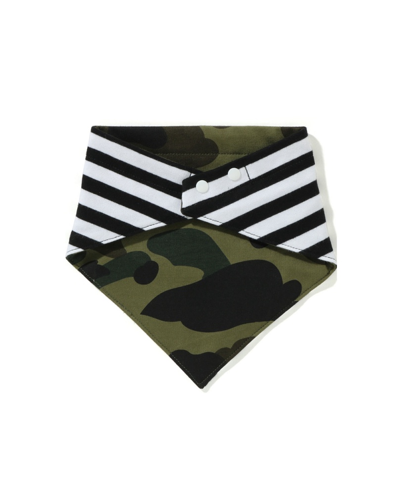 Tops Bape 1st Bandana Bib Niños Verdes | 750-QNIEYH