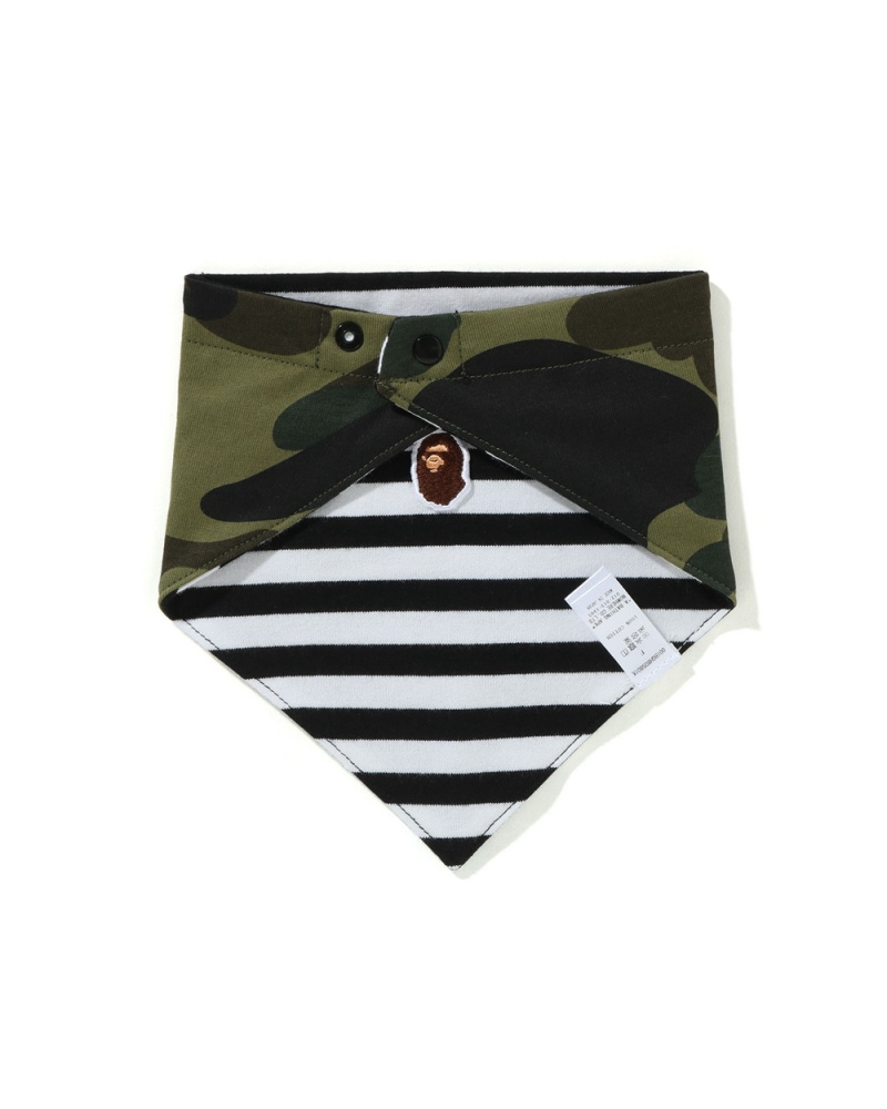 Tops Bape 1st Bandana Bib Niños Verdes | 750-QNIEYH