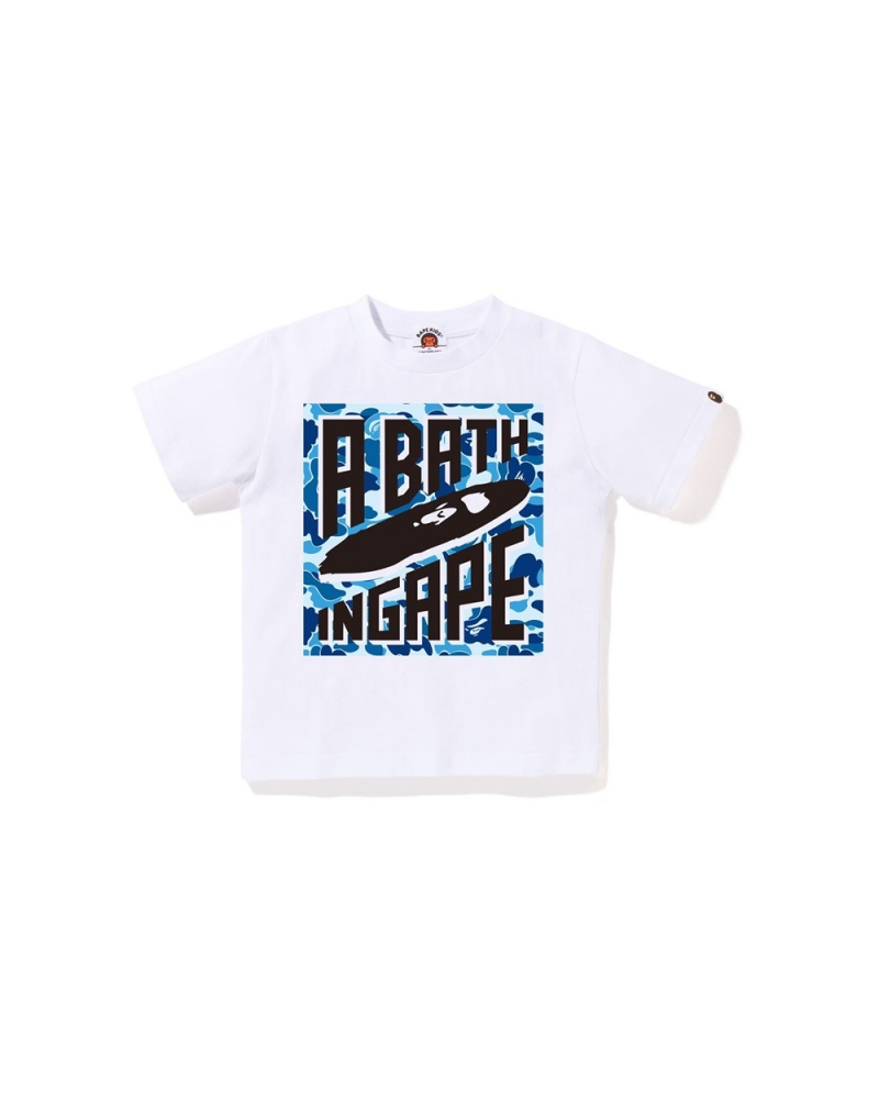 Tops Bape ABC A Bathing Ape Niños Blancos | 049-LUFBGV