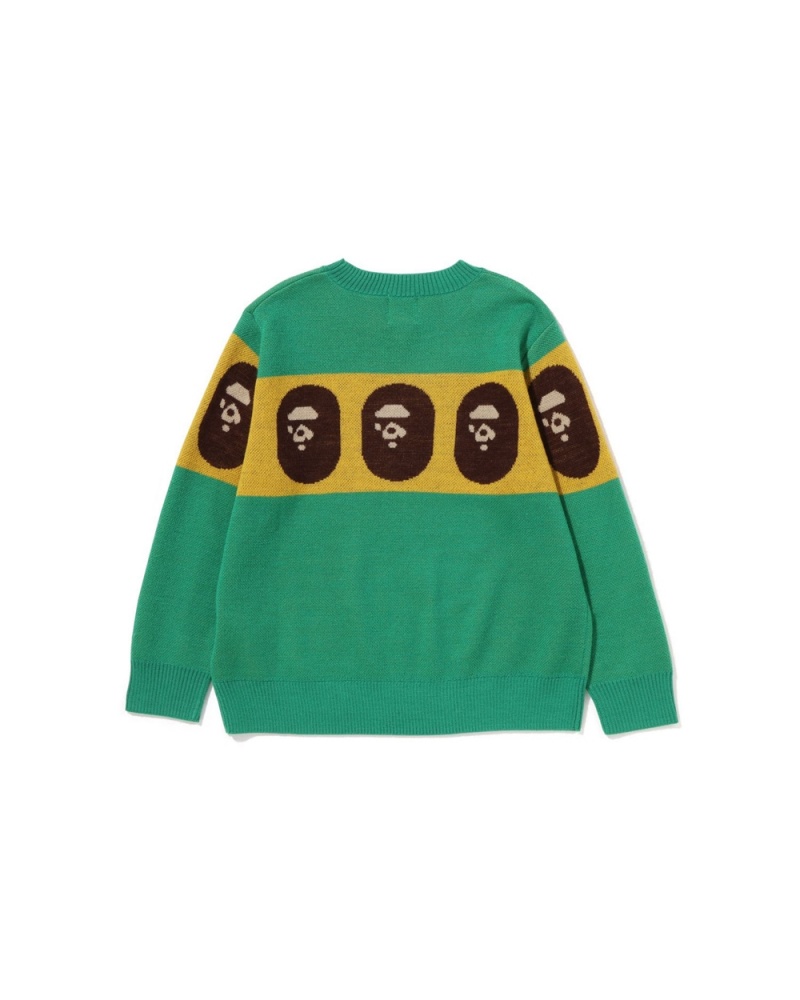 Tops Bape Ape Head Niños Verdes Claro | 430-RUWASE