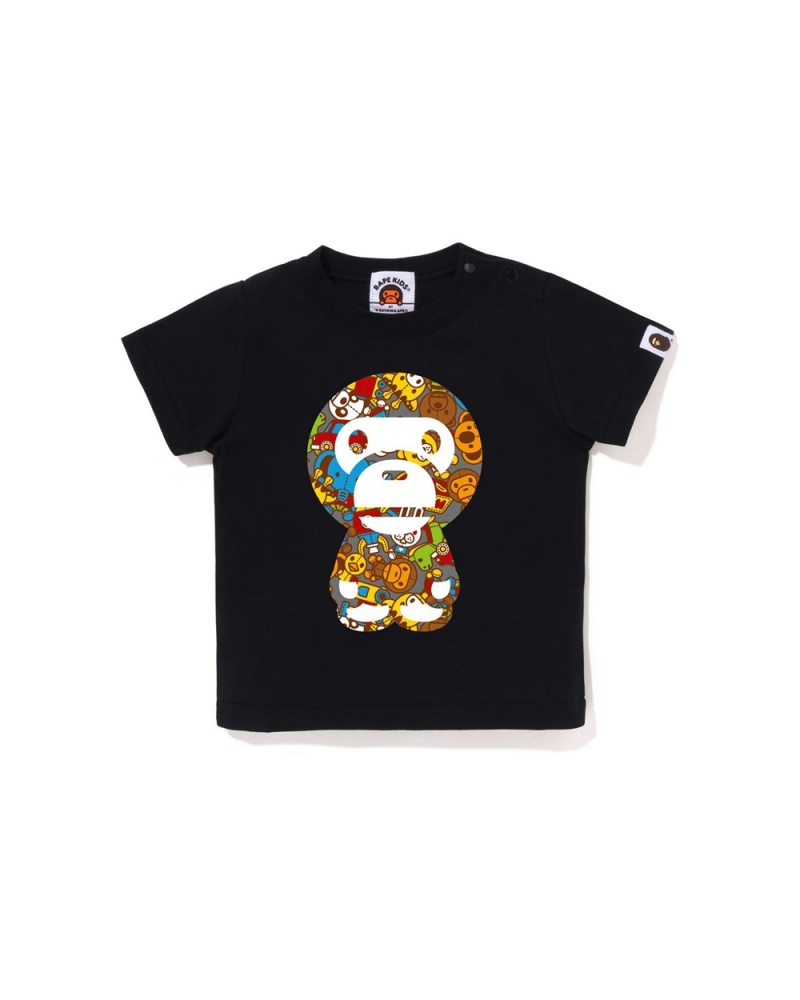 Tops Bape Babies Baby Milo Toy Box Big Baby Milo Niños Negros | 034-ODYHAQ