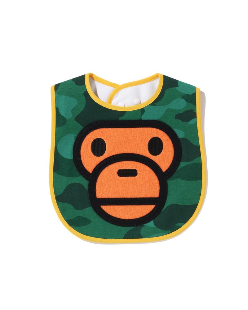 Tops Bape Baby Milo Bib Niños Verdes Oscuro | 721-SQNPKB