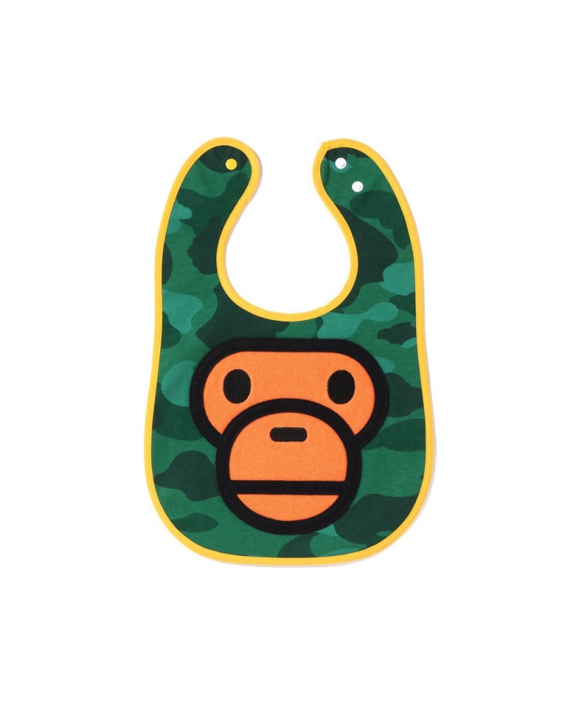 Tops Bape Baby Milo Bib Niños Verdes Oscuro | 721-SQNPKB