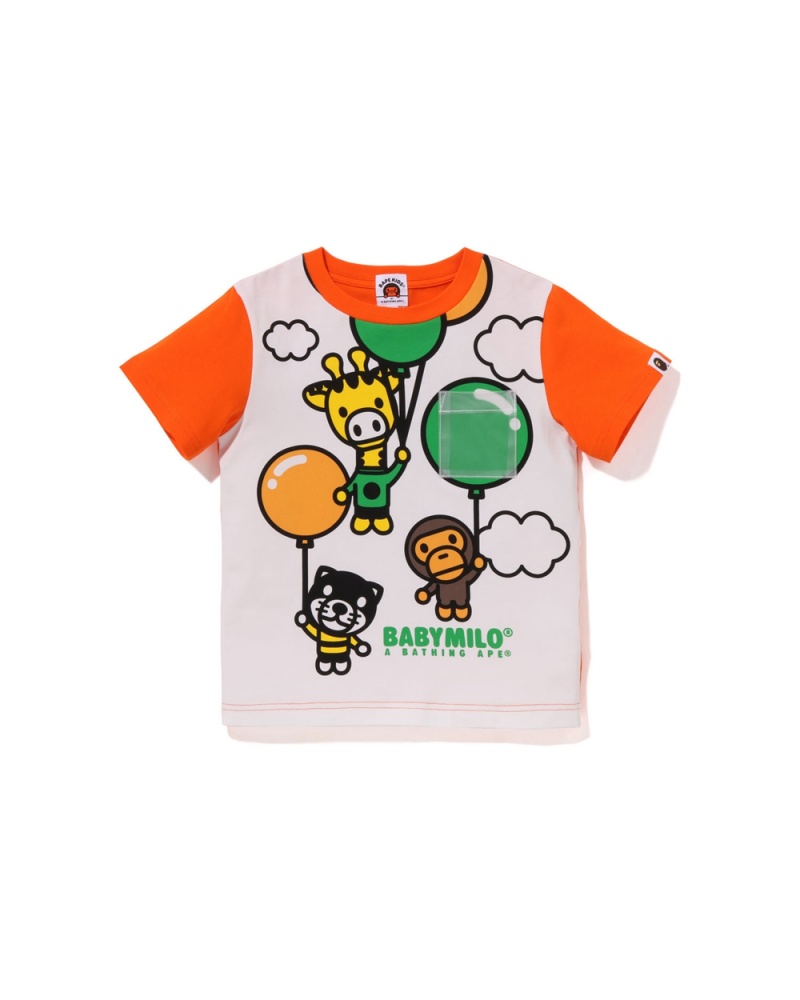 Tops Bape Baby Milo Friends Balloon Niños Naranjas | 837-FAKEWZ