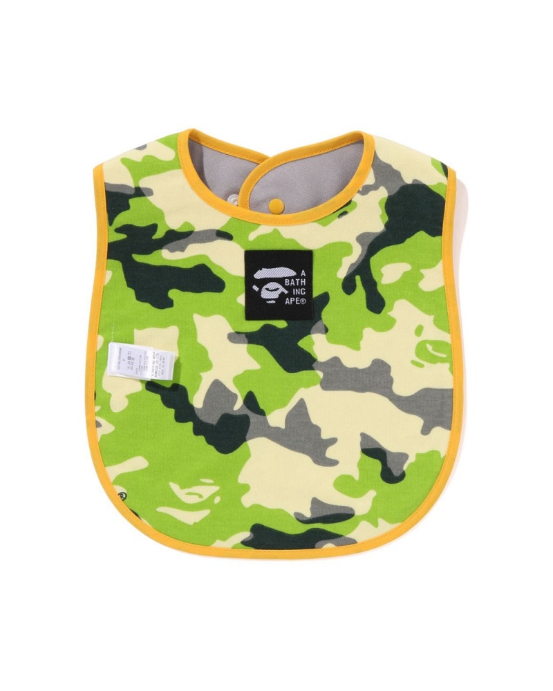 Tops Bape Baby Woodland Milo Fishing Vest Print Reversible Bib Niños Beige | 294-OQNRFC