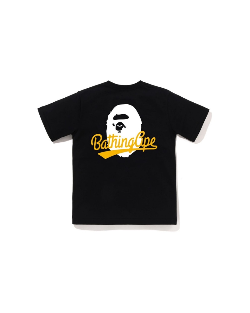 Tops Bape Bathing Ape Jr Niños Negros | 482-JVIURP