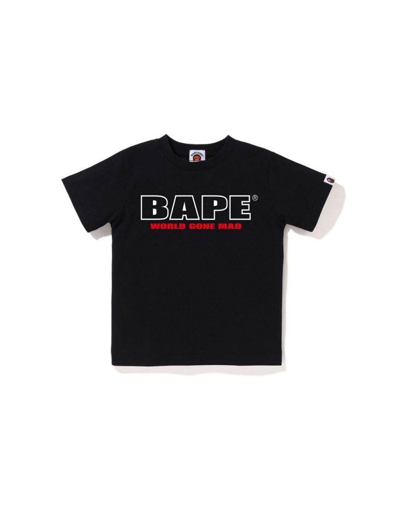 Tops Bape Logo Niños Negros | 078-LQNGJA