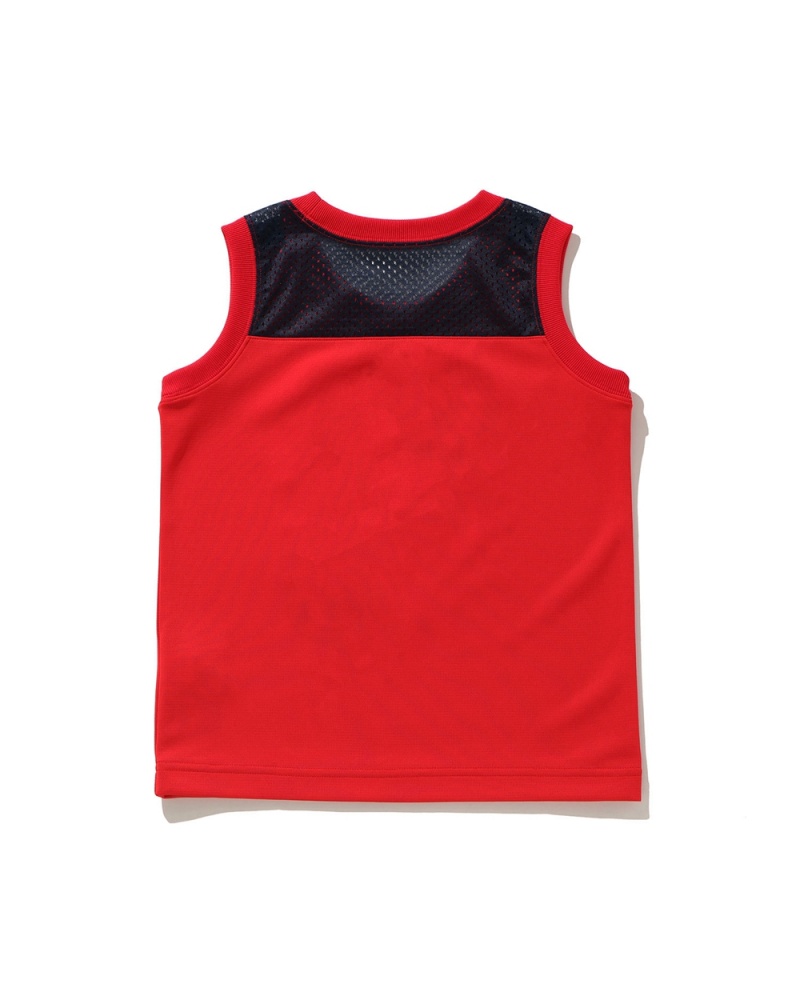 Tops Bape Multi Print tank Niños Rojos Claro | 135-WECXNT