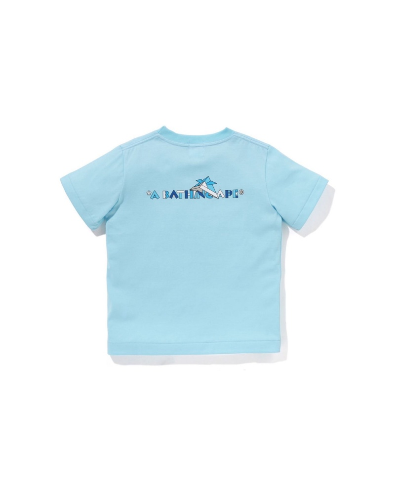 Tops Bape Origami Kabuto Ape Head Niños Azules Claro | 526-MQZIVU