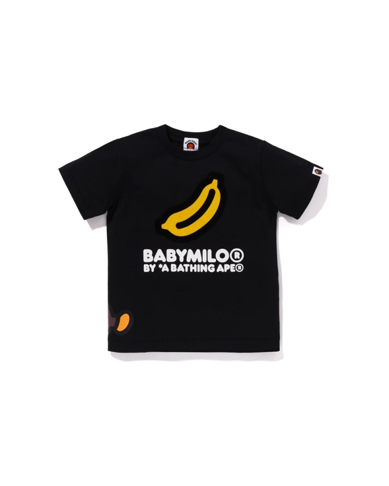 Tops Bape Sleeping Baby Milo Banana Niños Negros | 359-CYGDJV