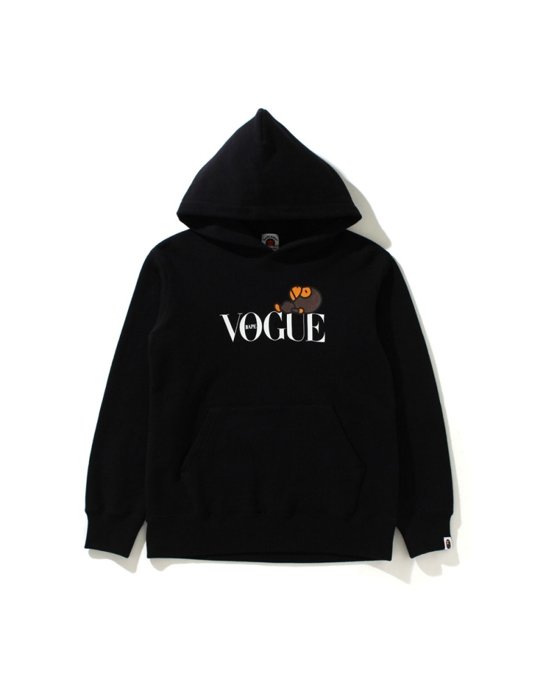 Tops Bape X Vogue Milo Pullover Hoodie Niños Negros | 597-AXDTSK