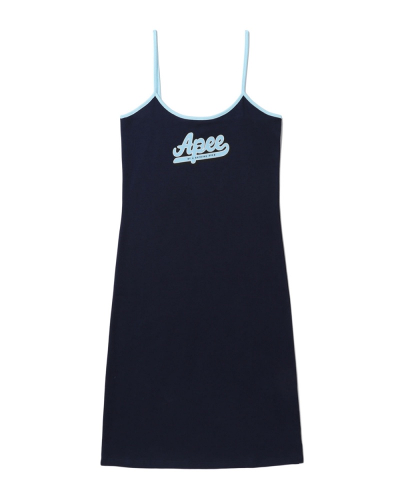 Vestido Bape Estampados Mujer Azul Marino Azules | 853-ANYHVM