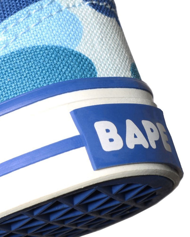 Zapatos Bape ABC Ape Head Patch Slip Ons Niños Azules | 498-TWIKPN