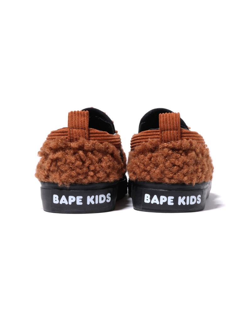 Zapatos Bape Baby Milo Boa Slip Ons Niños Marrom | 475-KRVMZJ